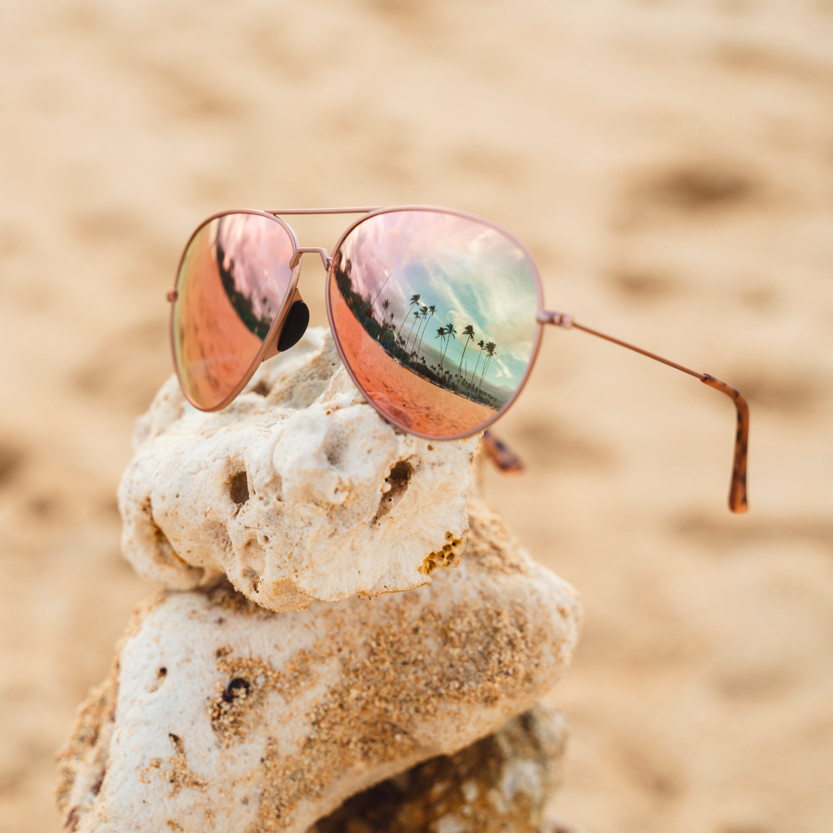 Tangle Free Aviator – Peach Polarized