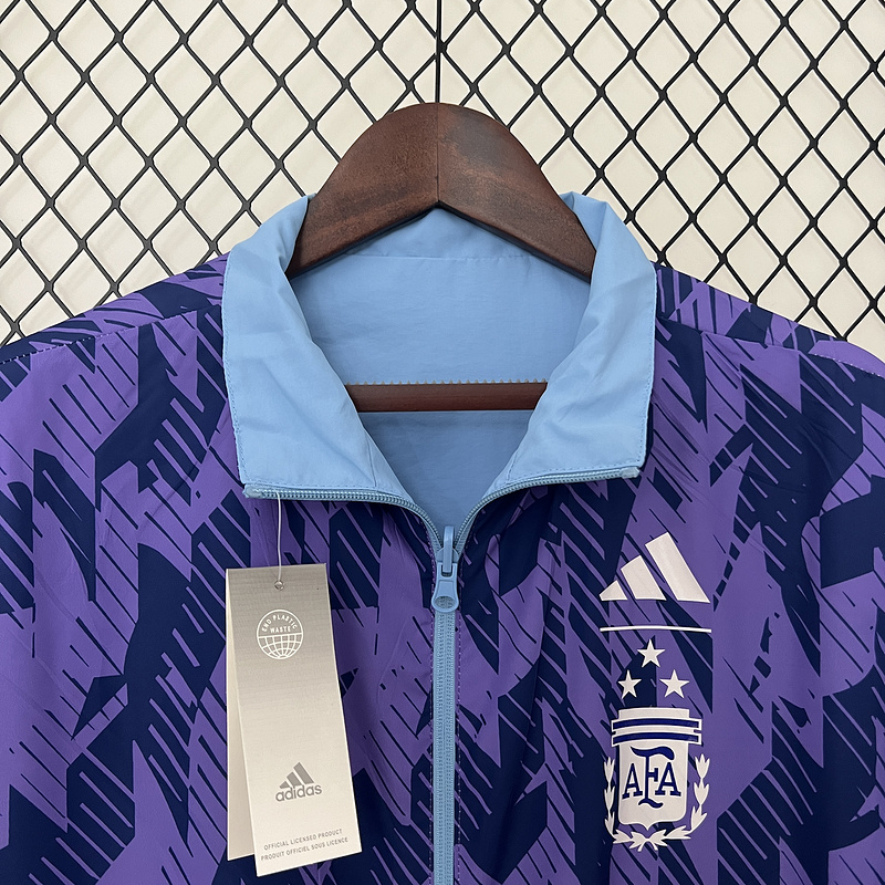 2024 Argentina Reversible Windbreake Soccer Jersey 1:1 Thai Quality