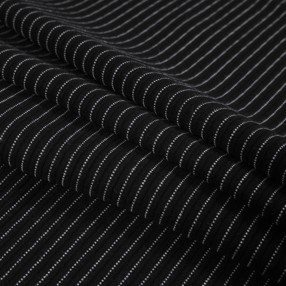 Italian Black and White Tactile Stretch Knit - Joann Fabrics