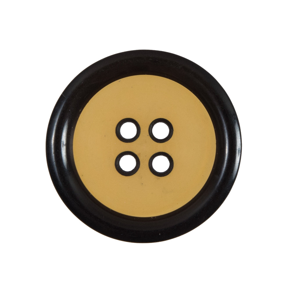 Blazing Orange and Black 4-Hole Plastic Button - 44L/28mm - Joann Fabrics