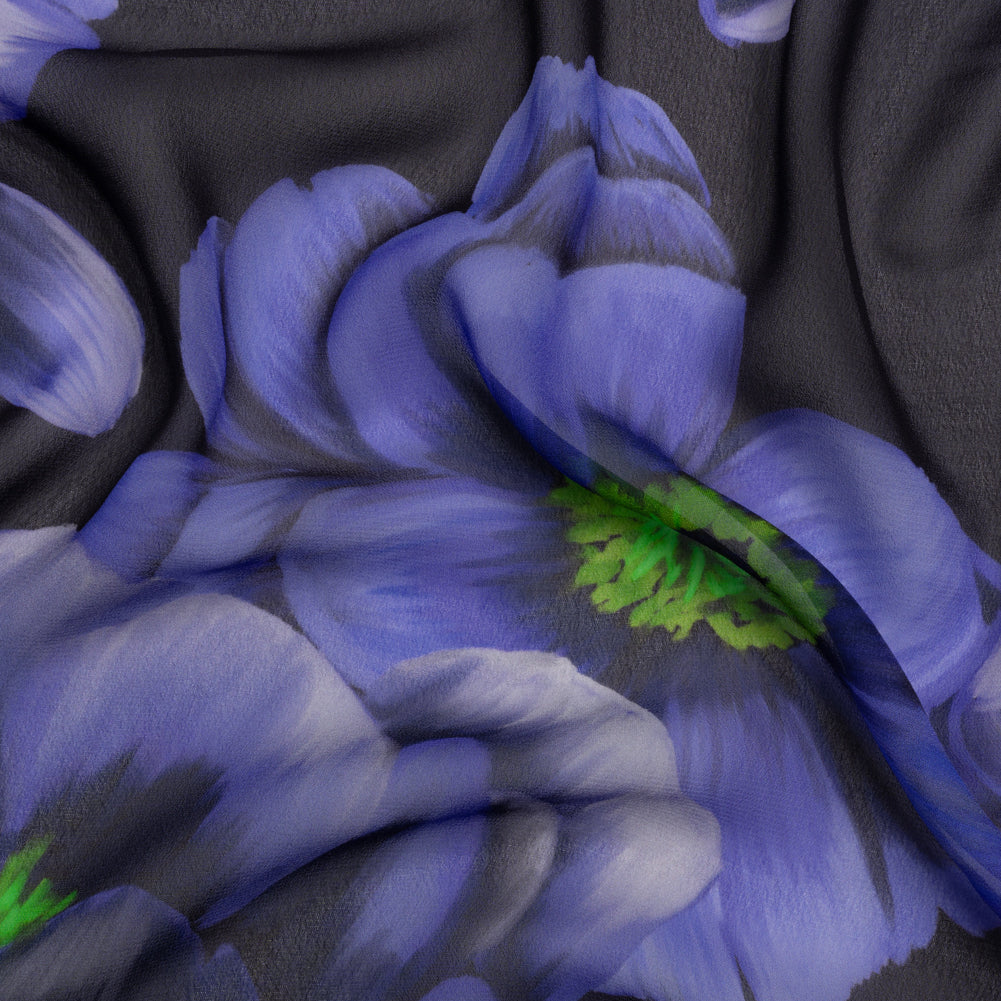 Mood Exclusive Purple Blooming Brilliance Viscose Chiffon - Joann Fabrics