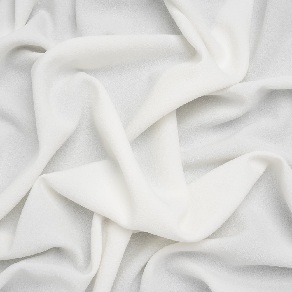 Stretch Polyester Crepe - Off White - Designer Deadstock - Joann Fabrics