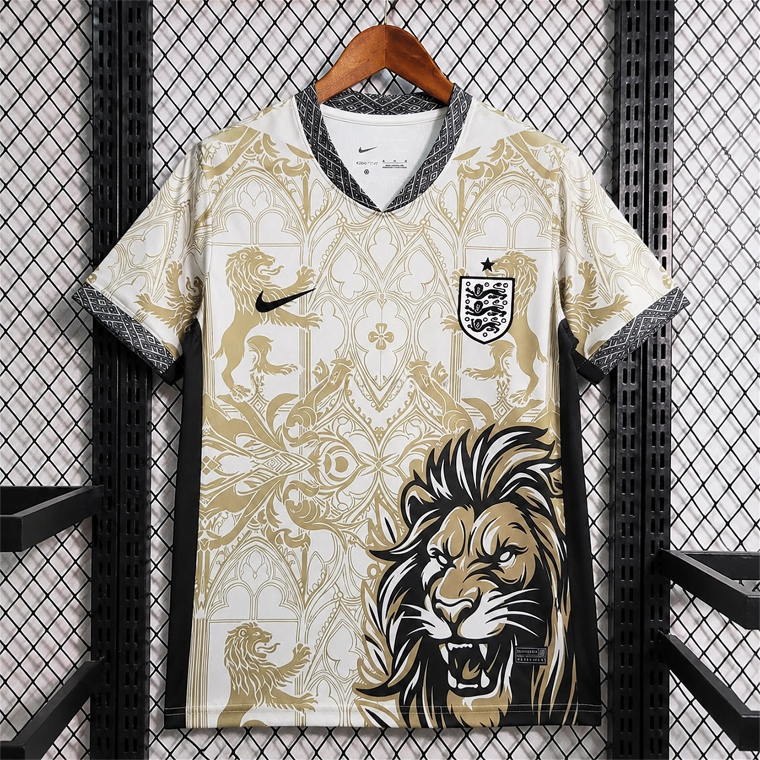 England 2026 Lion Gold Special Jersey - Fans Version - UnitedFutballJersey