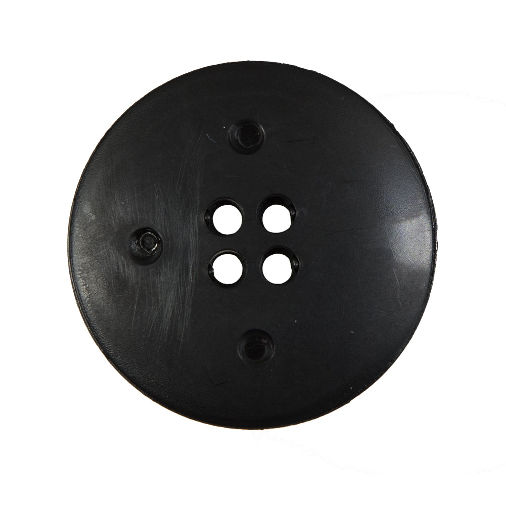 Italian Black Plastic 4-Hole Button - 44L/28mm - Joann Fabrics