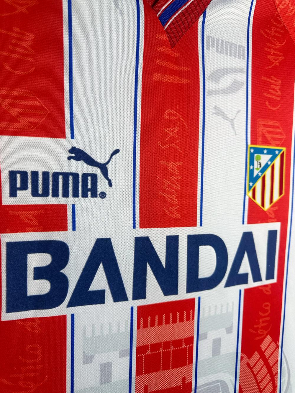 1996-1997 Retro Atletico Madrid Home Soccer Jersey 1:1 Thai Quality