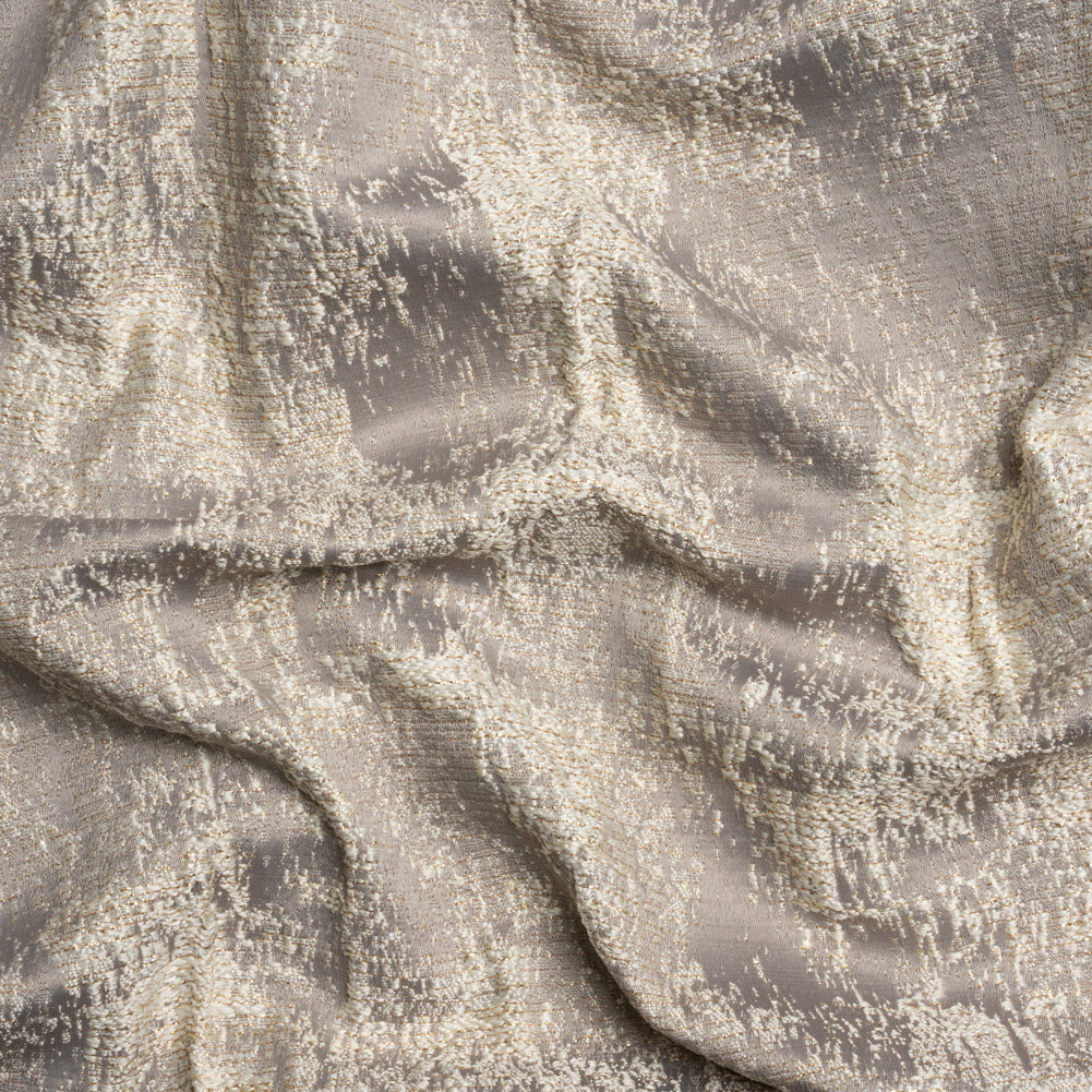 Metallic Drapery Jacquard - Dove Abstract - British Imported - Joann Fabrics