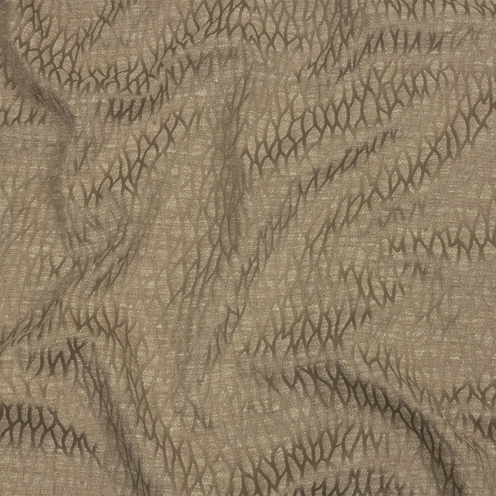 Recycled Polyester Drapery Jacquard - Latte Stepping Stones - British Imported - Joann Fabrics