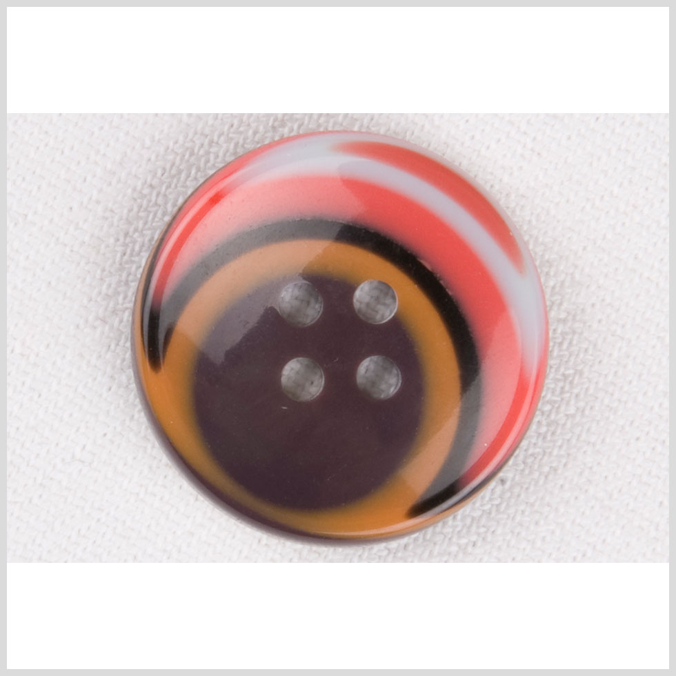 Pink, Brown, Black and Beige Plastic Button - 40L/25.5mm - Joann Fabrics