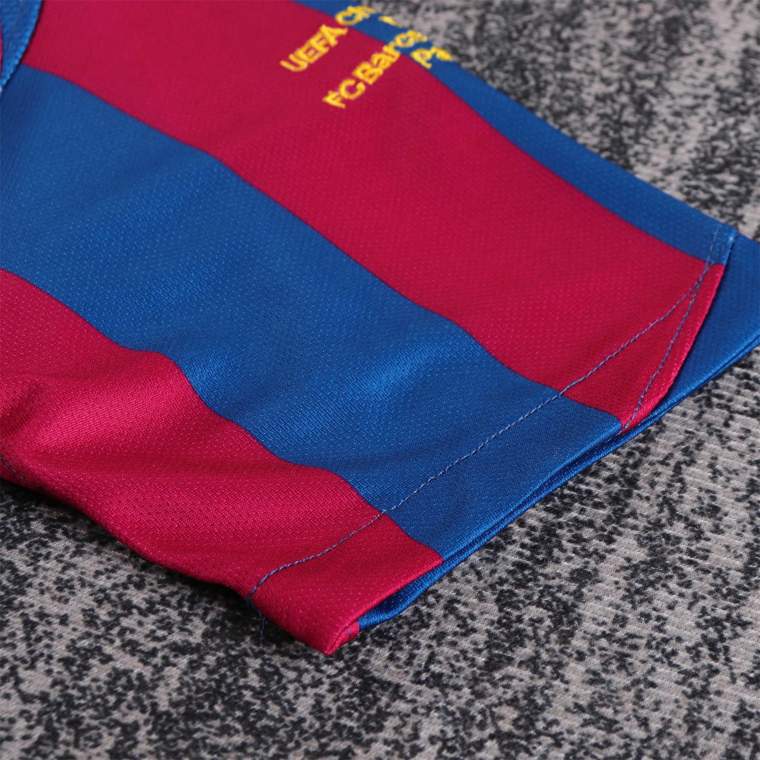 Retro Barcelona 2005-06 Home Stadium Kids Kit - Champions League Version - UnitedFutballJersey