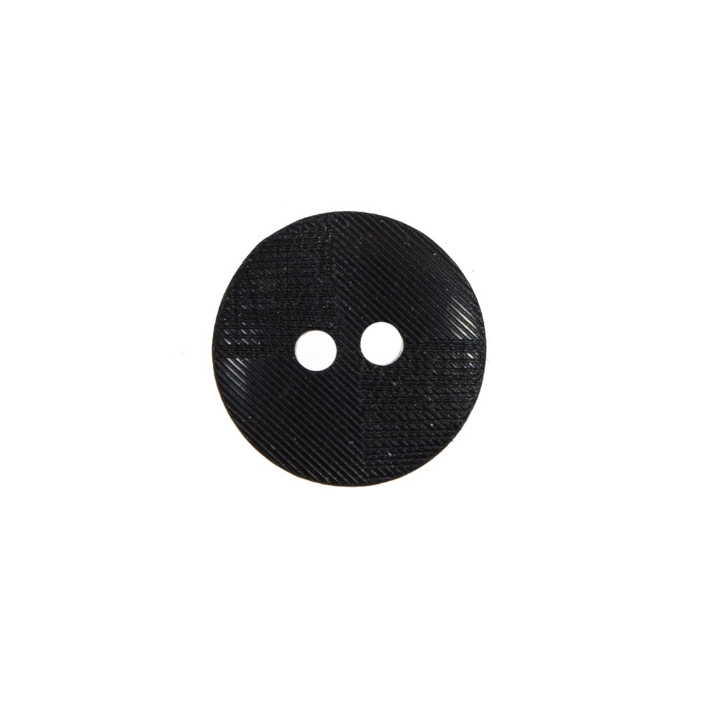 Italian Black 2-Hole Button - 24L/15mm - Joann Fabrics
