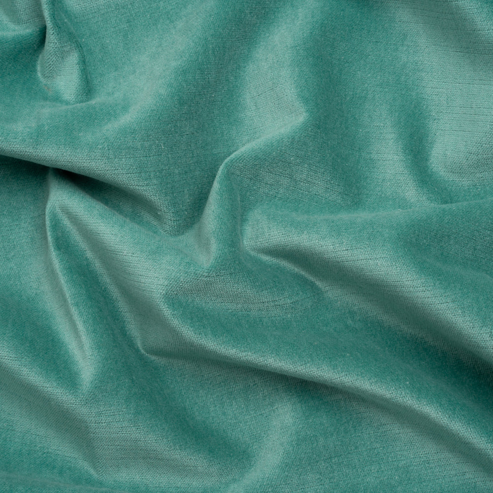 Polyester and Cotton Upholstery Velvet - Aqua - Corry Collection - Joann Fabrics