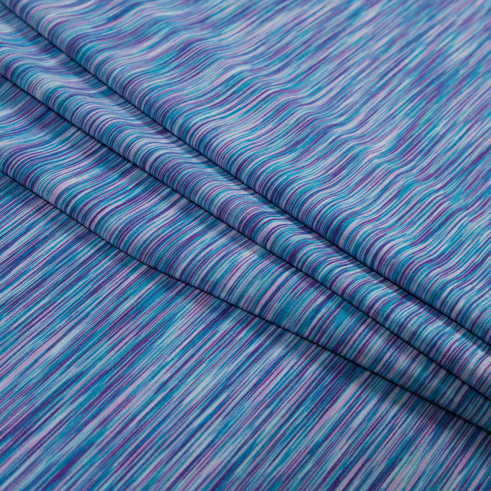Performance Jersey, Wicking and Anti-Microbial - Calm Pacific Striated - Joann Fabrics