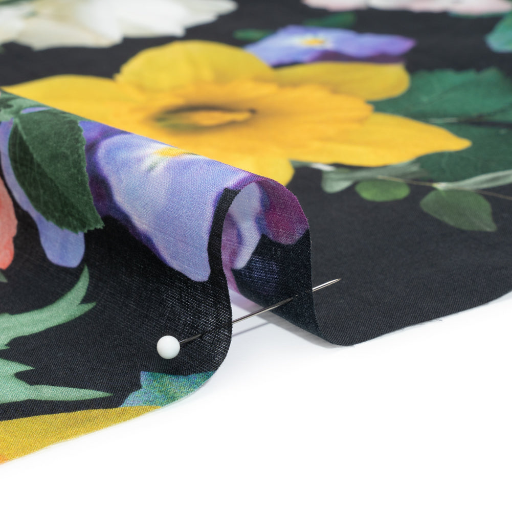 Mood Exclusive Black Picture Perfect Petals Cotton Voile - Joann Fabrics