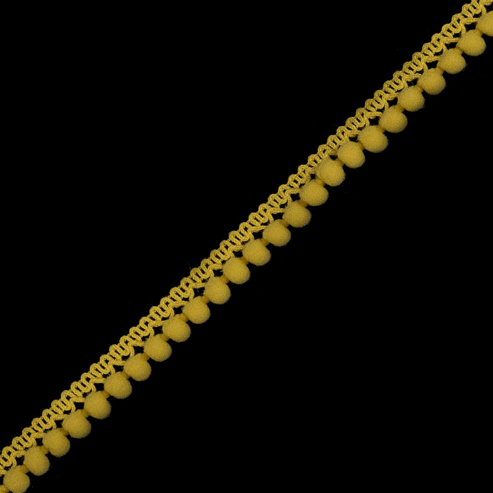European Mustard Yellow Single Row Mini Pom Pom Trim - Joann Fabrics