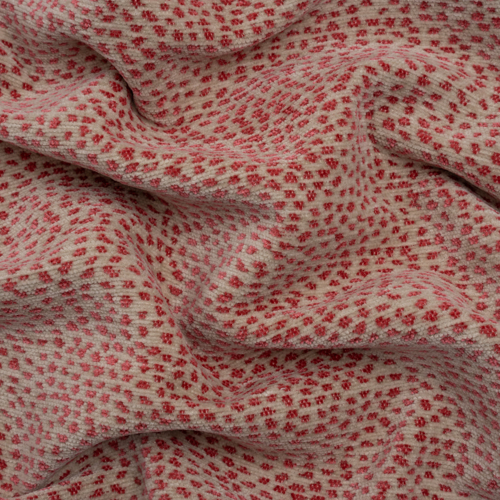 Upholstery Chenille - Carnation Spotted - Remus Collection - Joann Fabrics