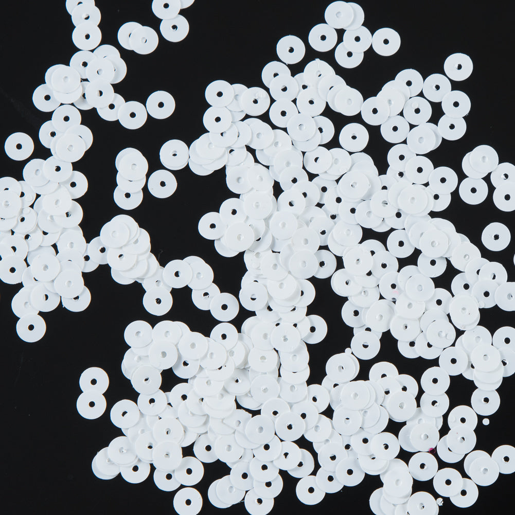 Bag of White Transparent Bright Loose Sequins - 5mm - Joann Fabrics