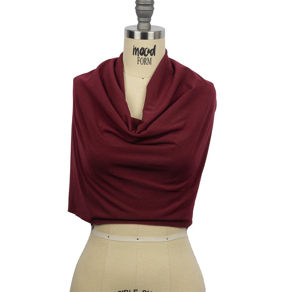 Stretch Polyester ITY Jersey - Wine - Isadora Collection - Joann Fabrics