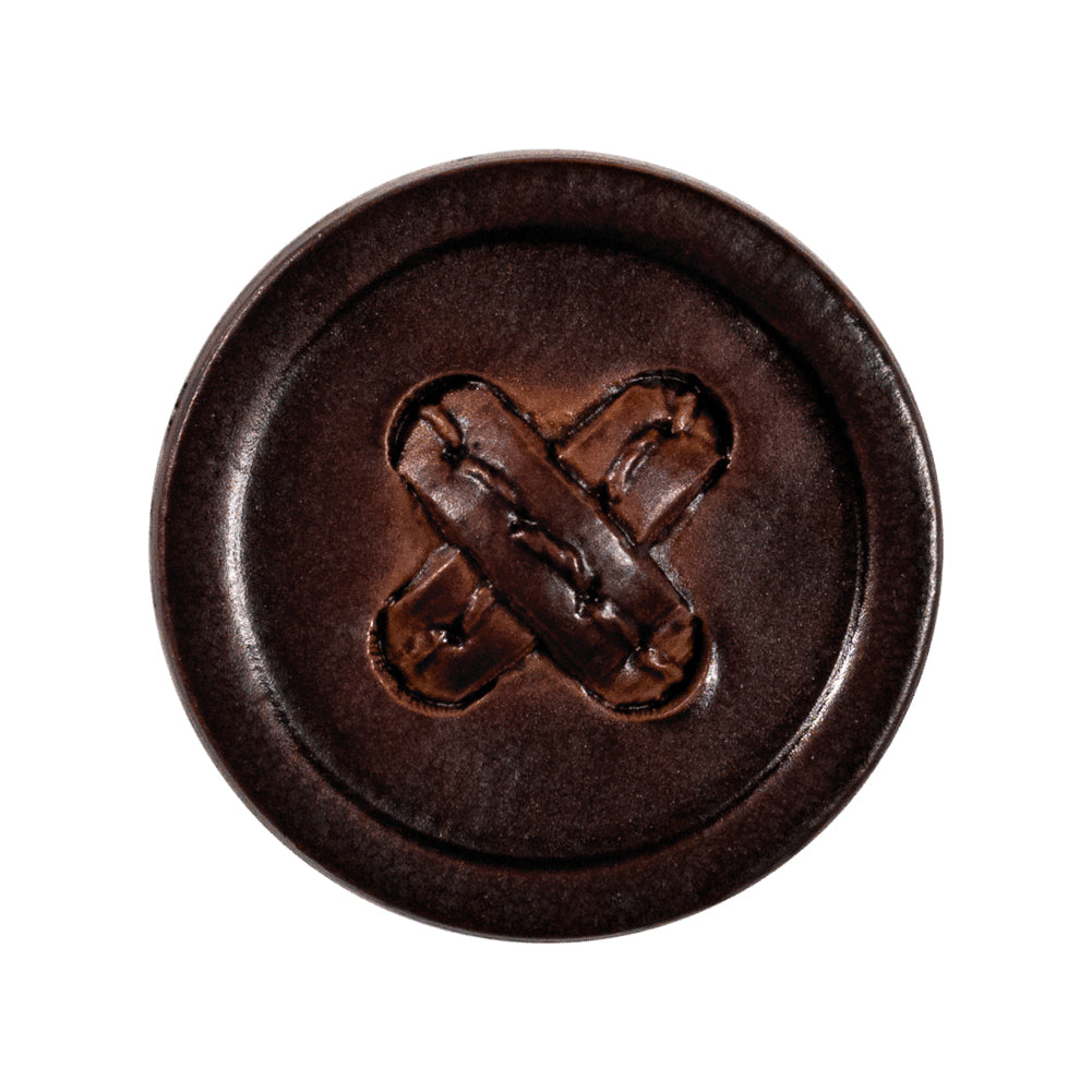 Brown Cross Stitch Plastic Shank Back Button - 44L/28mm - Joann Fabrics