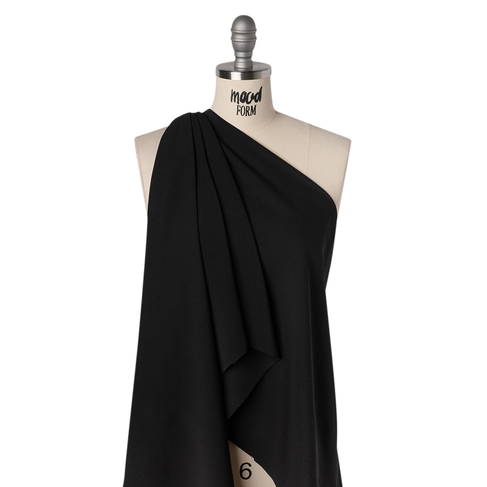 Fluid Polyester Twill - Black - Designer Deadstock - Joann Fabrics
