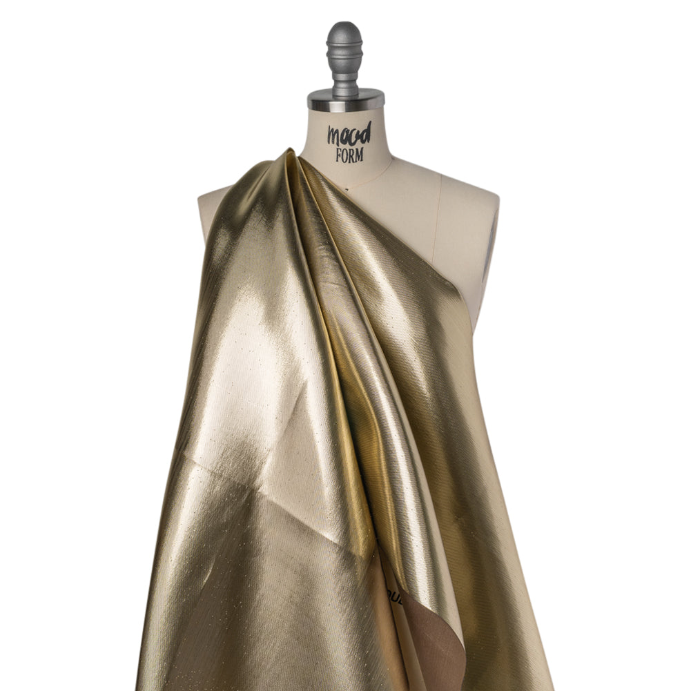 Double Faced Lame Mikado - Taupe and Gold - Sara Collection - Joann Fabrics