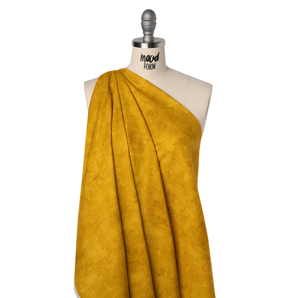 Printed Quilting Cotton by Northcott - Mustard Painterly Texture - Canvas Collection - Joann Fabrics