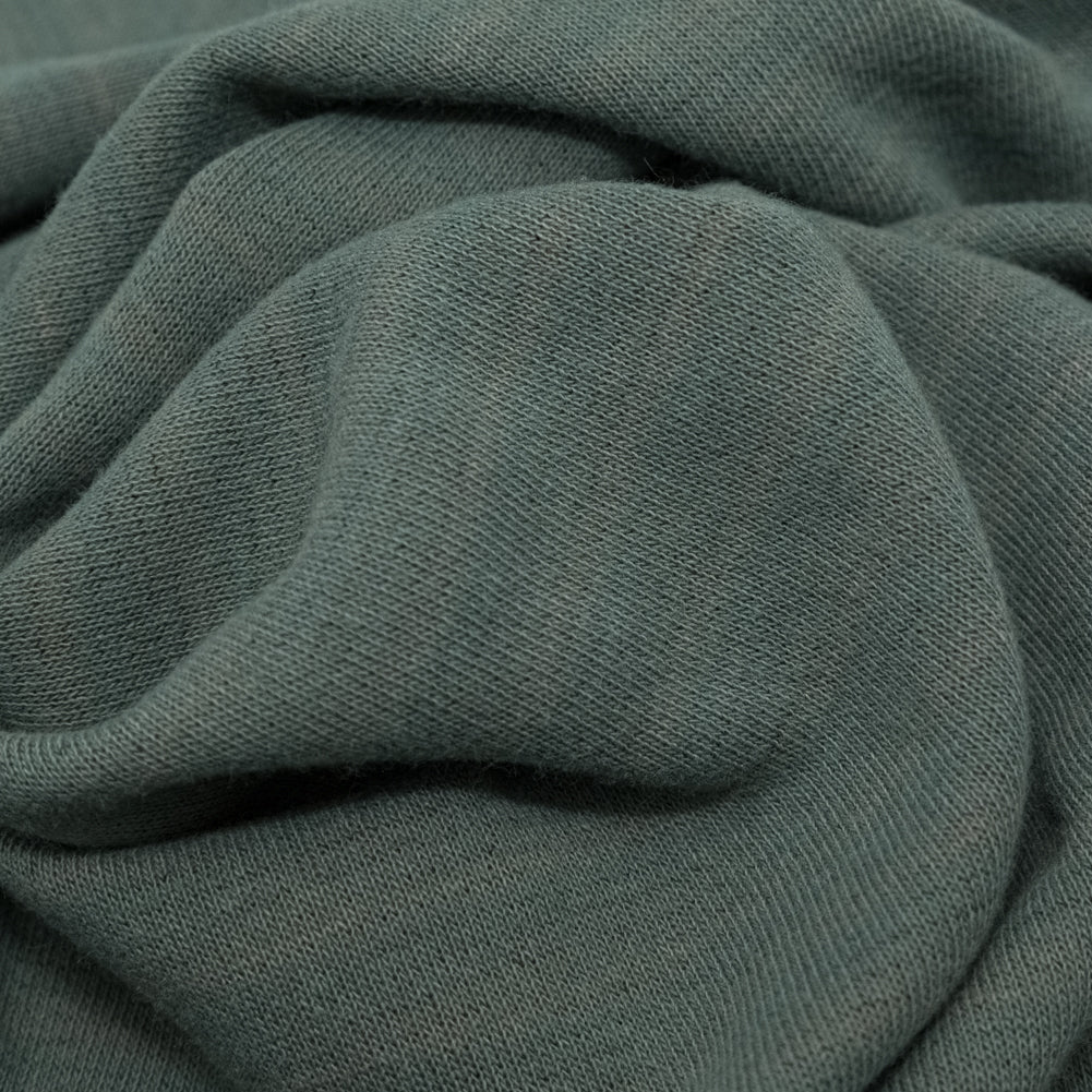 Italian Striped Sea Spray, Castor Gray and Adobe Rose Reversible Wool Double Knit - Joann Fabrics