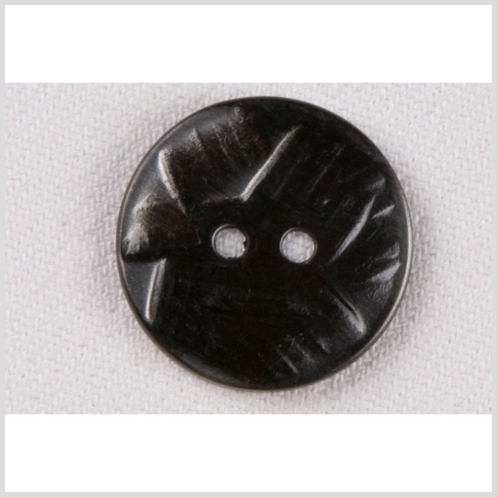 Metal 2-Hole Button - 24L/15mm - Gunmetal Abstract Carvings - Joann Fabrics