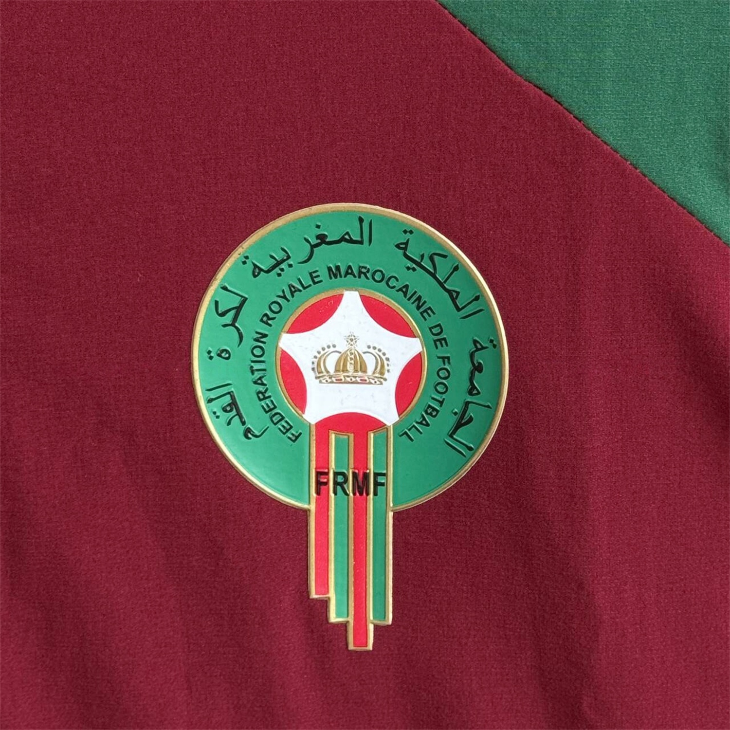 Morocco 2026 Windbreaker Training Set - Red With Green Top and Pants - UnitedFutballJersey