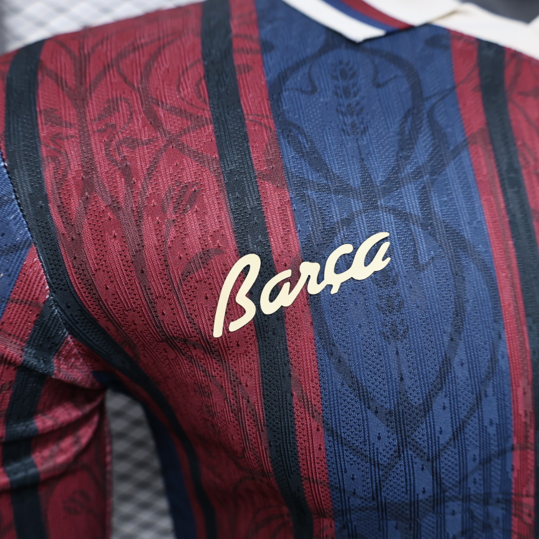 2025/2026 Long Sleeve Barcelona 125th Anniversary Version Football Jersey 1:1 Thai quality