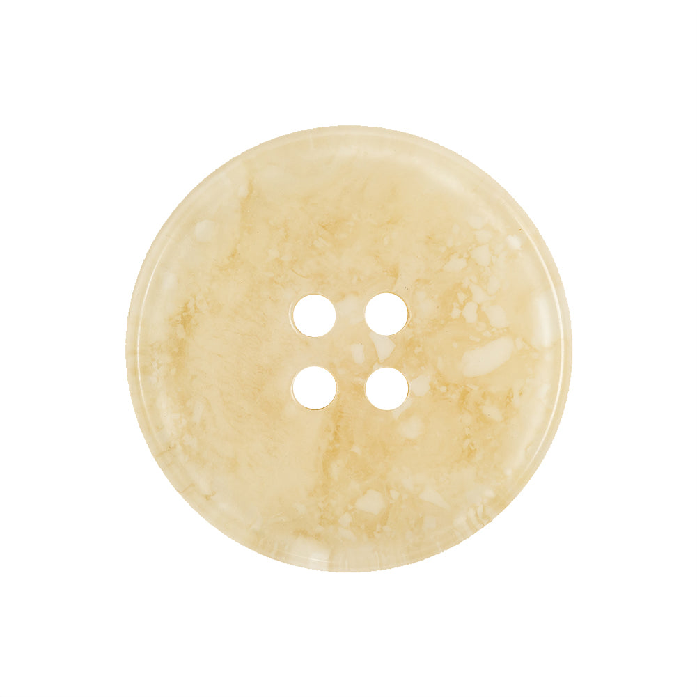Beige and Ivory Speckled 4-Hole Shallow-Rimmed Plastic Button - 40L/25.5mm - Joann Fabrics
