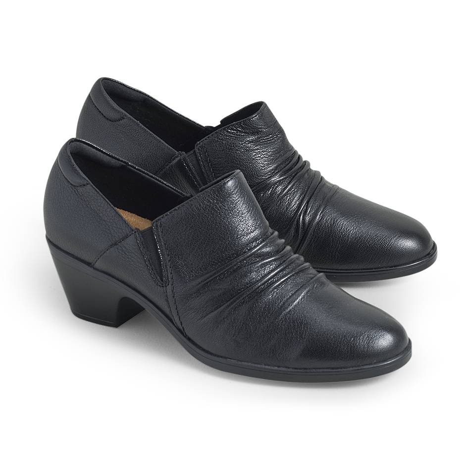 Ruched Leather Shoes by Clarks® - Northstyle Catalog