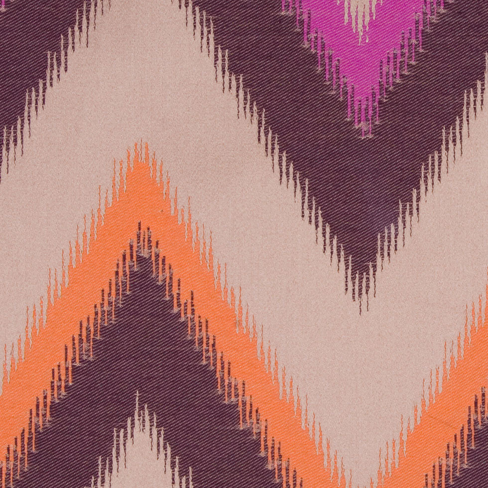 Magenta/Chocolate/Pumpkin/Beige Zig Zag Woven - Joann Fabrics