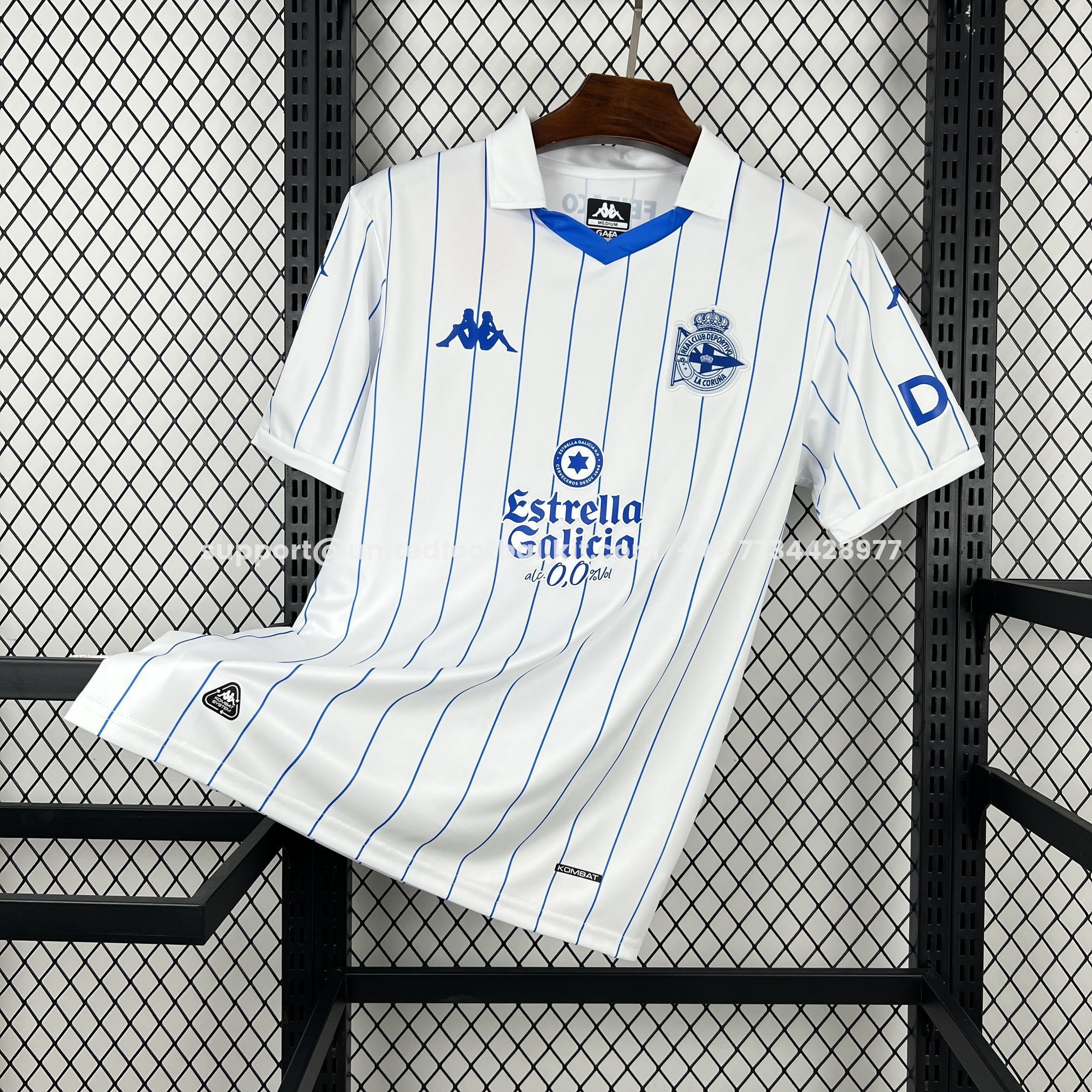 Deportivo de La Coruña 25-26 Retro Style White Polo Jersey - Fans Version - UnitedFutballJersey