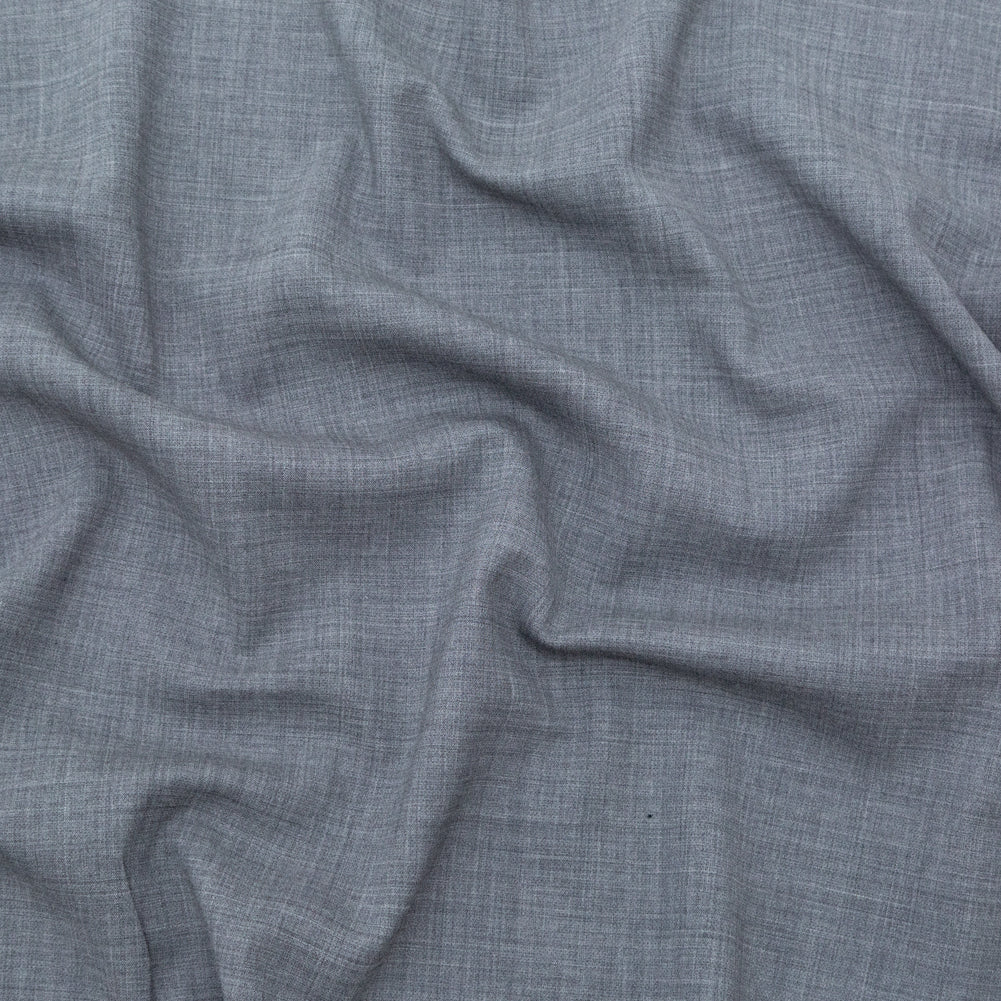 Italian Heathered Gray Stretch Double Faced Wool Suiting - Joann Fabrics