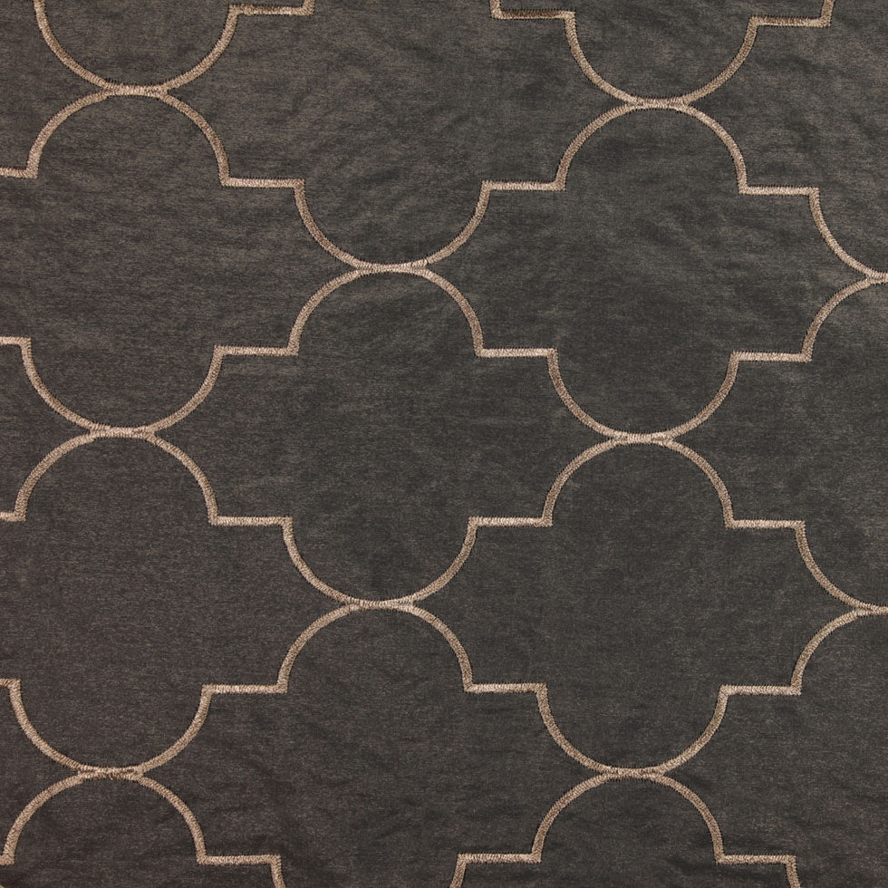 Antique Gold Geometric Sheer - Joann Fabrics