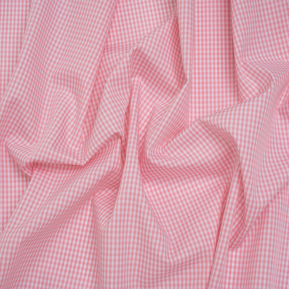 Cotton Gingham Shirting - Light Pink and White Tiny Checks - Deadstock - Joann Fabrics