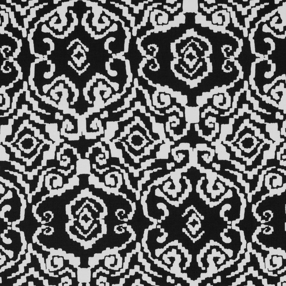Black/White Printed Stretch Cotton Sateen - Joann Fabrics