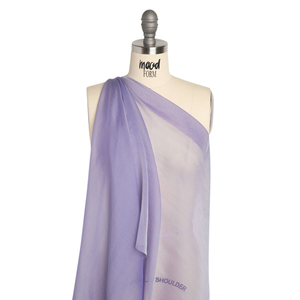 Chiffon-Like Silk Voile - Lavender and Silver Iridescent - Adelaide Collection - Joann Fabrics