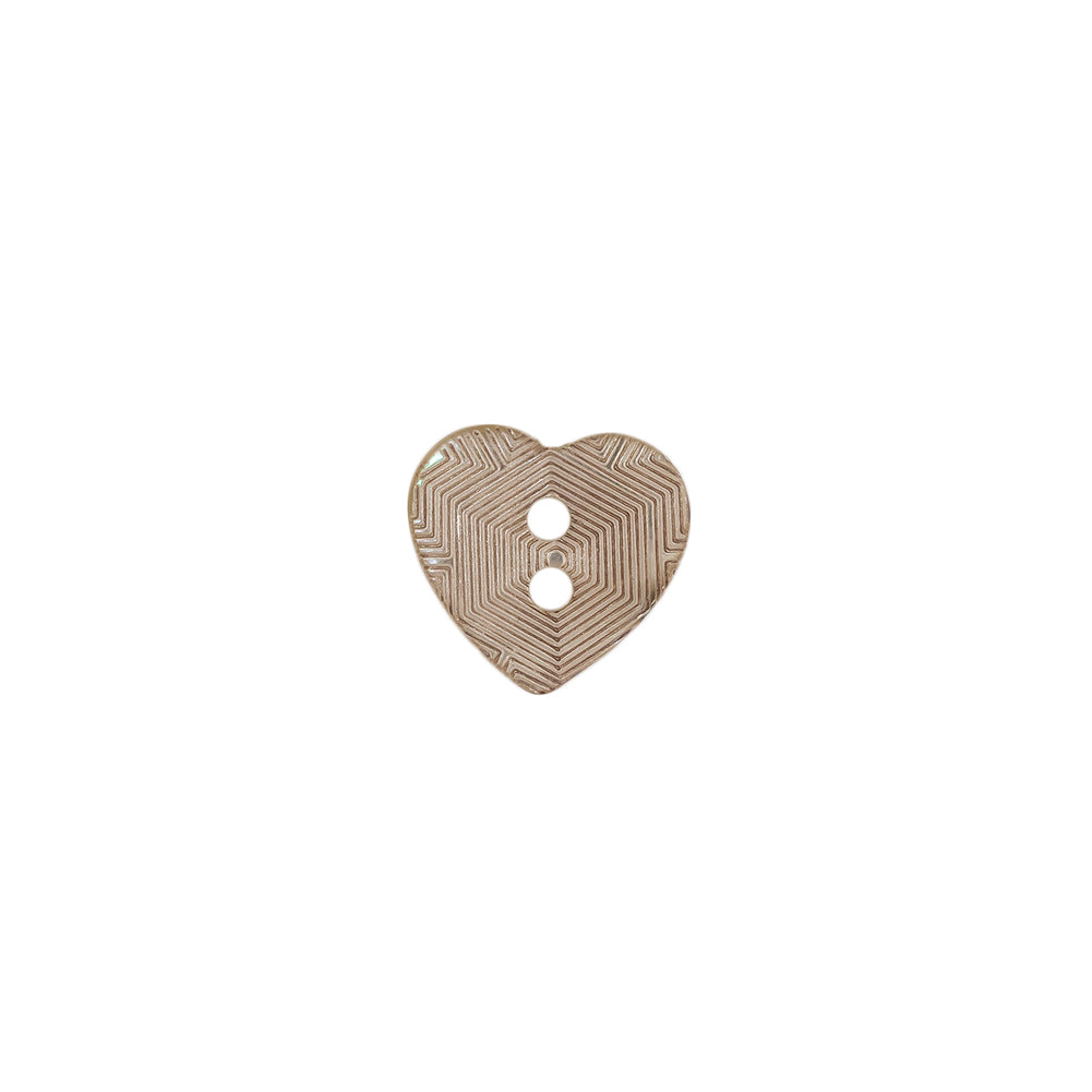Italian Iridescent Heart-Shaped Shell Button - 18L/11.5mm - Joann Fabrics