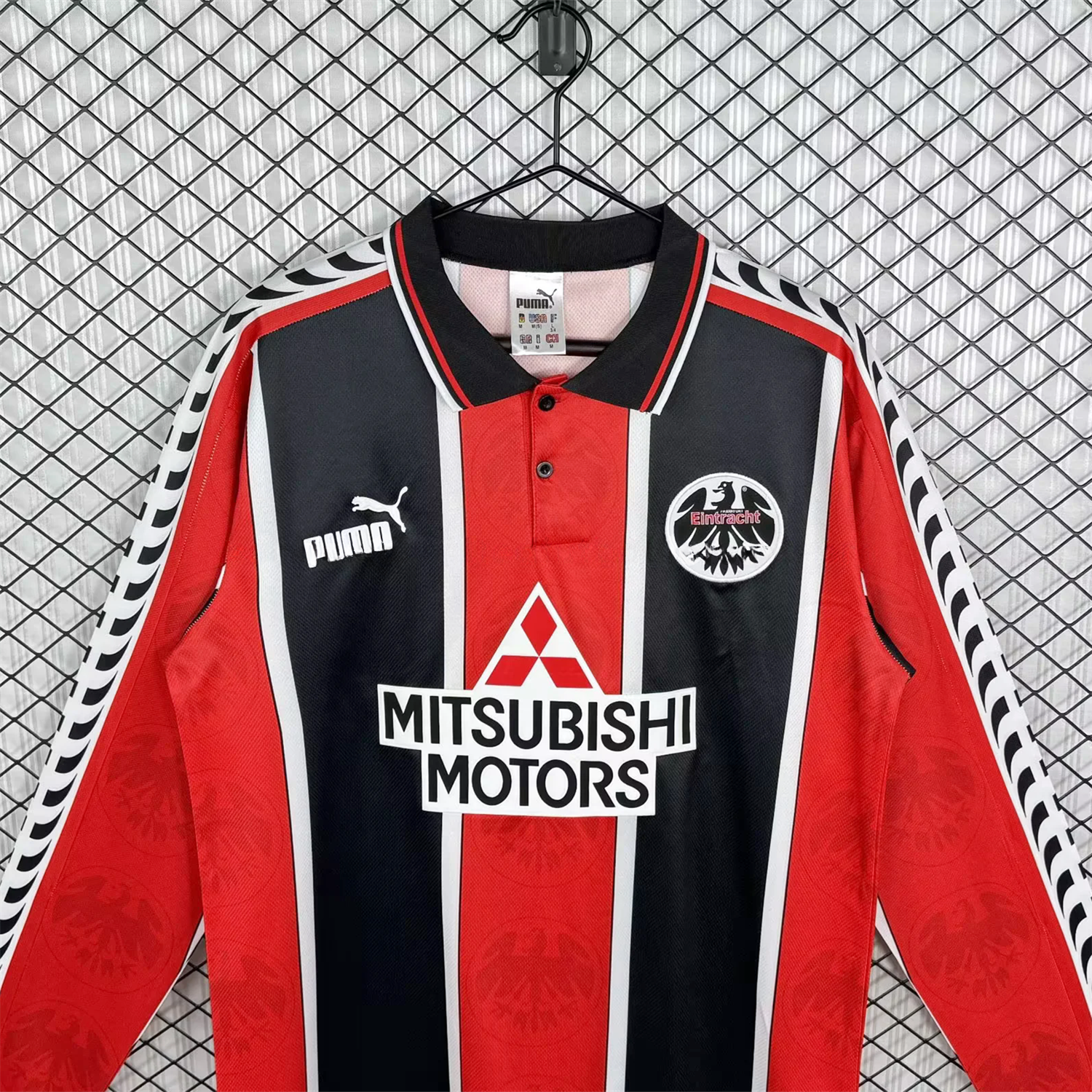 Retro Frankfurt 1996-98 Home Long Sleeves Jersey - UnitedFutballJersey