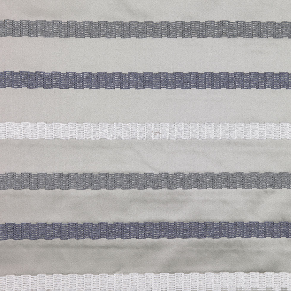 Steel/Blue/White Stripes Embroidery Stripe - Joann Fabrics
