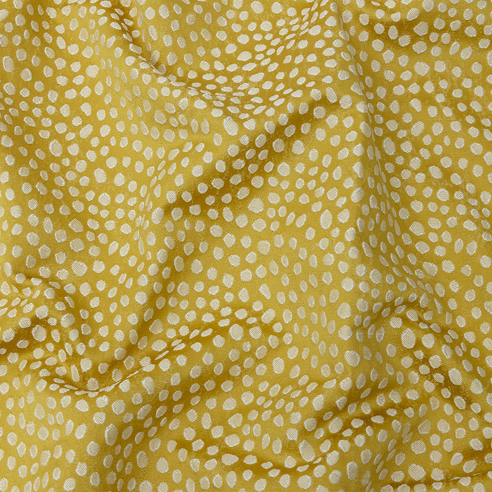 Polyester Jacquard - Sunflower Spots - British Imported - Joann Fabrics