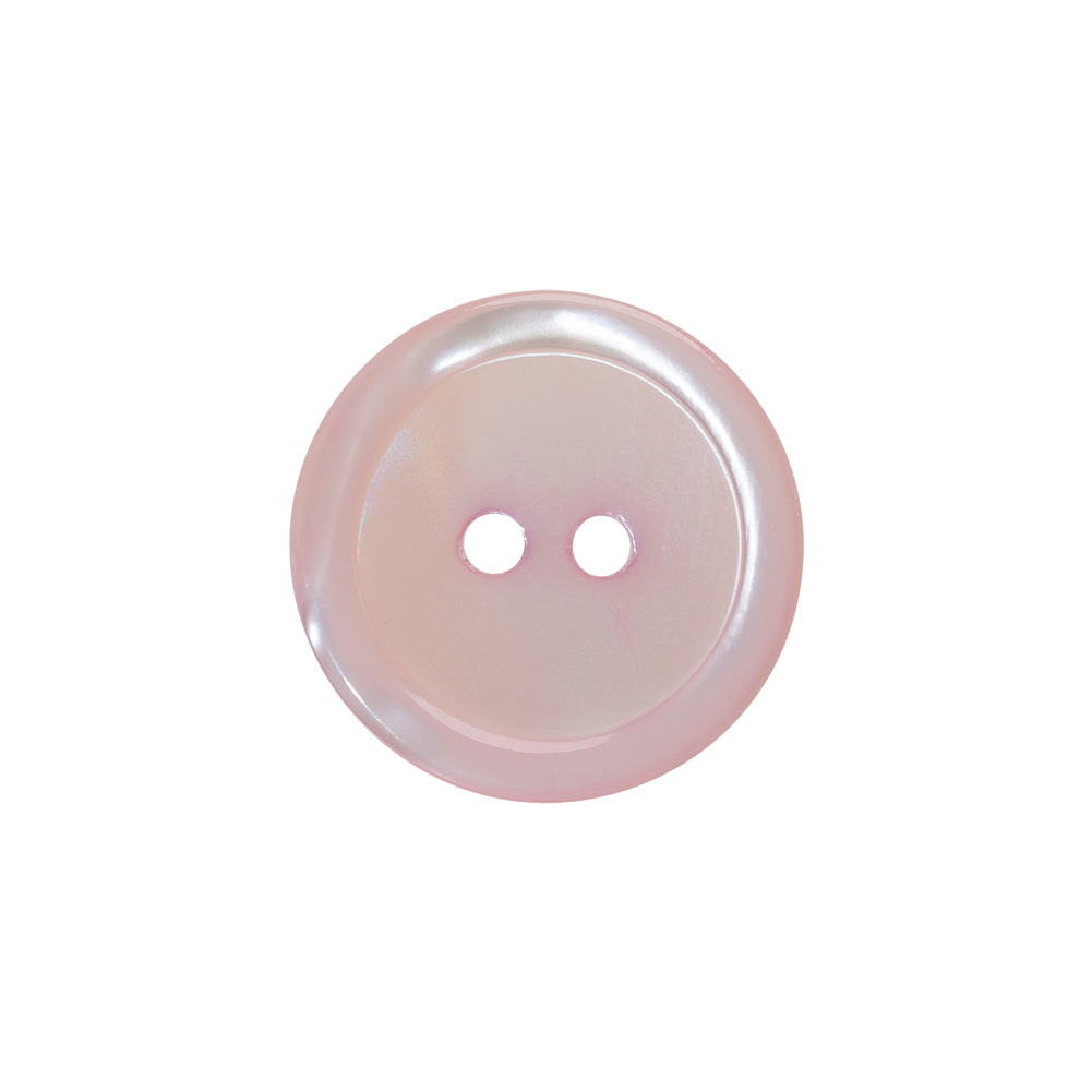 Shell 2-Hole Button - 32L/20mm - Baby Pink Shimmer Narrow Rim - Joann Fabrics