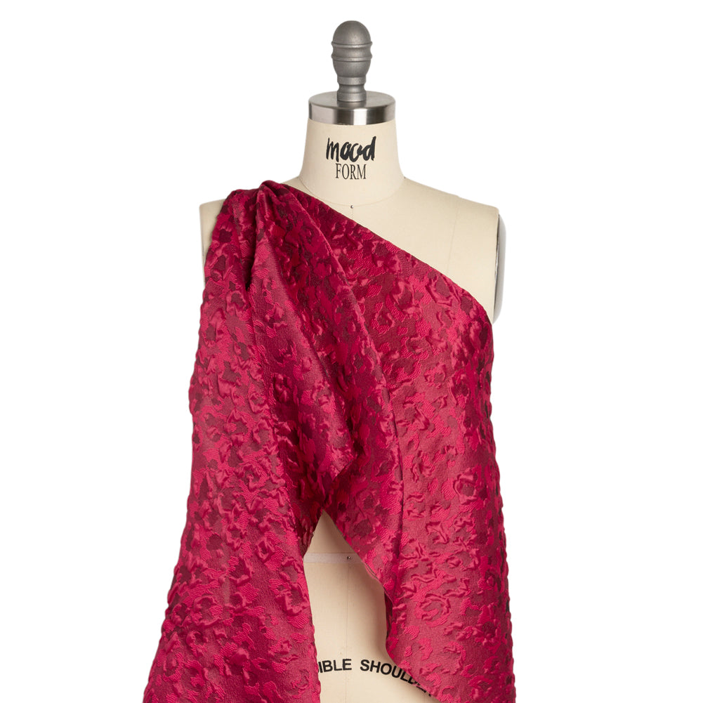Luminous Fuchsia Wild Spots Lightweight Luxury Brocade - Joann Fabrics