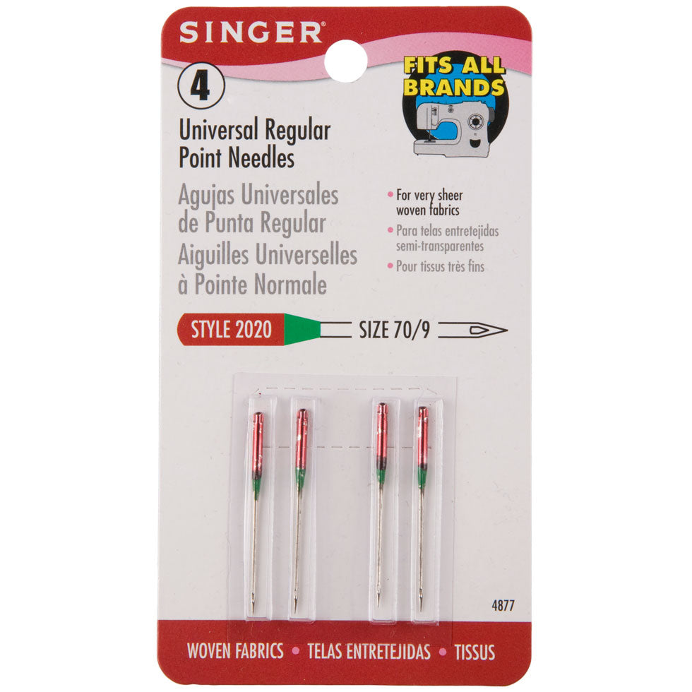 Singer Universal Regular Point Machine Needles Size 70/9 - Joann Fabrics
