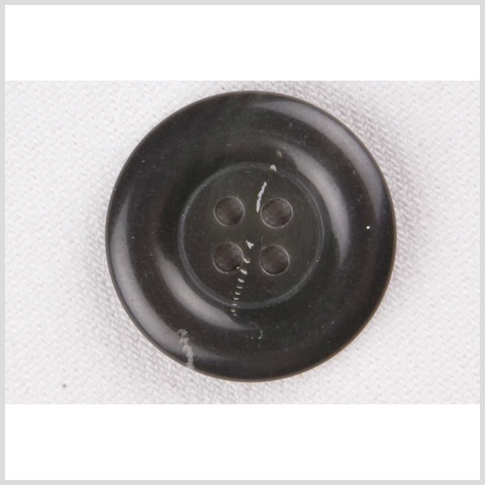 Plastic 4-Hole Button - 32L/20mm - Dark Gray and White Streak - Joann Fabrics