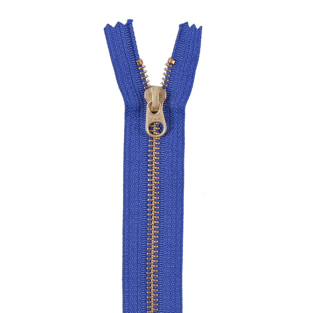 Metal Zipper with Gold Pull and Teeth 8