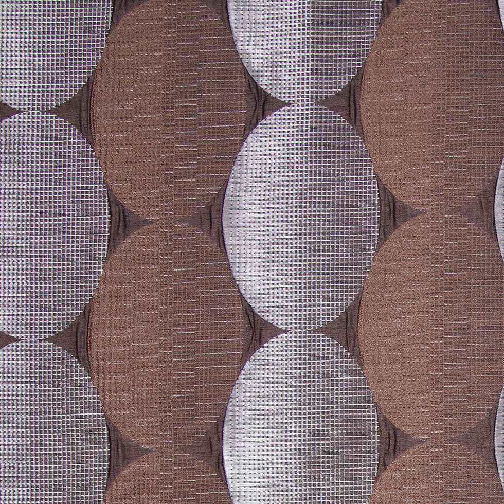 Espresso Rows of Ovals Textured Jacquard - Joann Fabrics