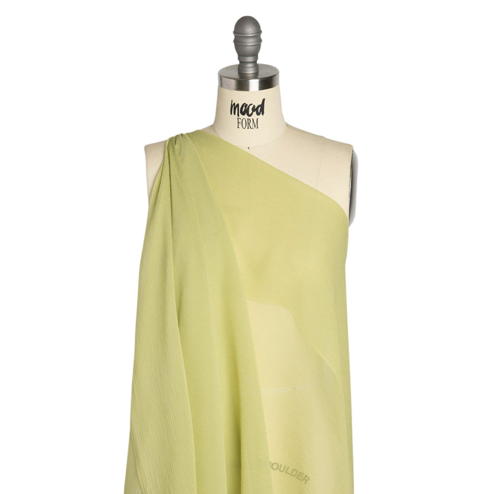 Crinkled Silk Chiffon - Nile Green - Premium Collection - Joann Fabrics