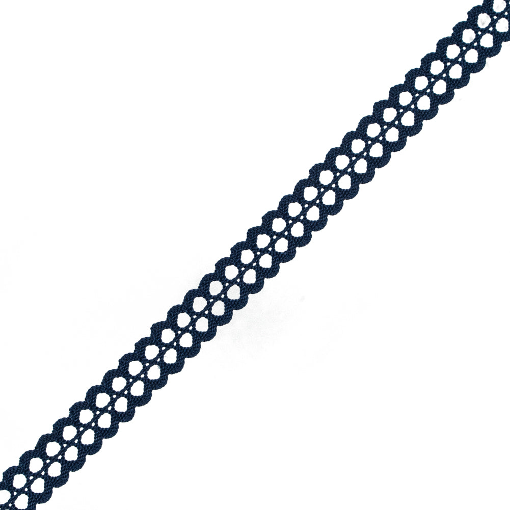 Navy European Crochet Trim - 0.75